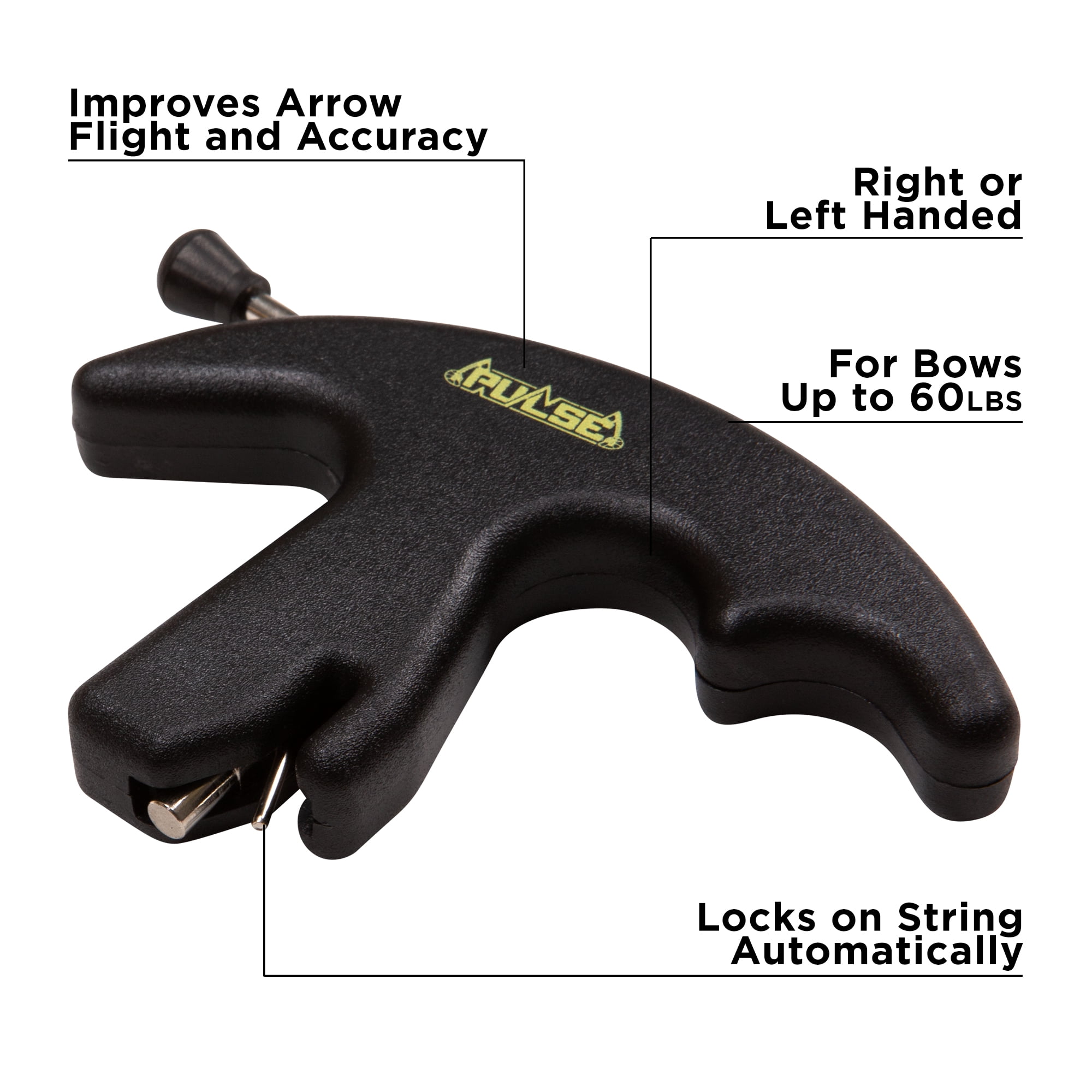 Pulse Compact Activated Release Thumb Trigger, Polycarbonate, Adult, Black