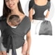 thumbnail image 5 of Portabebés, Suave, Mejora La Unión Del Bebé L Envoltura Elástica Para Niños Pequeños, Transpirable, Gris Para Exteriores, 5 of 7