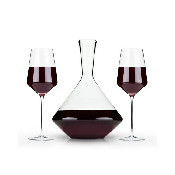 Viski Wine Decanter and Wine Glasses, Birthday, Wedding Gifts, Set of 3