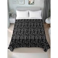 thumbnail image 4 of Twin Flat Sheet 66"x96", Black White Striped Soft Lightweight Bedding Flat Sheets Only, Abstract Modern Art Irregular Stripe Brushed Microfiber Top Bed Sheet, Breathable StainResistant Bedsheets, 4 of 9