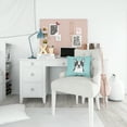 thumbnail image 4 of Dog Face Checkerboard Design Fabric Decorative Pillow, 4 of 4