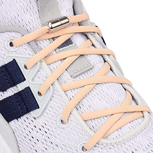 Elastic No Tie Shoelaces, With Stainless steel Screw Shoe Laces Lock - One Size Fits All Kids & Adult