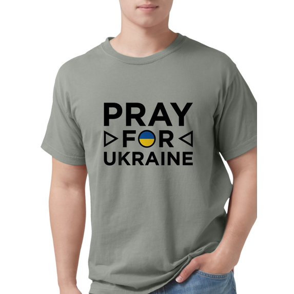 CafePress - Pray For Ukraine Mens Comfort Colorsâ® Shirt - Mens Comfort Colors® Shirt