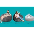 thumbnail image 4 of Bean Bag Chair 3Ft Luxurious Faux Rabbit Fur Memory Foam Bean Bag Chairs for Adults/Teens with Filling,Ultra Soft Faux Fur Fabric, Round Fluffy Sofa for Living Room Bedroom College Dorm (Grey), 4 of 7