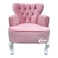 thumbnail image 1 of Sillon Vintage Individual Rosa Claro Terciopelo, 1 of 3