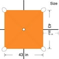 thumbnail image 4 of KHAMPA 5-Sided Orange Blaze Blind Cap Cover,Blaze Orange Safety Blind Panels Includes Carrying Bag Universal Size, 4 of 9