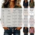 thumbnail image 3 of GUACER Blouses for Women 3/4 Sleeve Corduroy Button Down Shirts Relaxed Fit Collared Top for Fall Casual Wear, 3 of 8