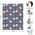 thumbnail image 4 of Blue Football Helmets and Balls Pattern Blanket,Comfortable Soft Lamb Wool Throw Blanket,All Season,Warm Lightweight Blankets for Sofa Bed Couch Living Room Chair,30"x40", 4 of 4