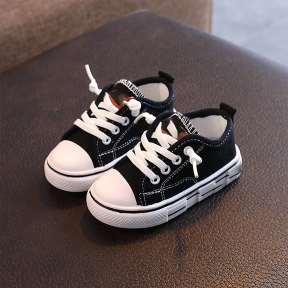 Willtoo Girls Canvas Shoes Boys Non Slip Sports Sneakers Comfortable Kids Casual Lightweight Walking Shoes
