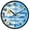 Daisy Flower on Blue White Stripes, variant on Dailycode Night Light Wall Clock Glow in The Dark 12 inch Battery Operated Silent Luminous Clocks, Colorful Curve Lines