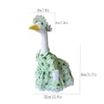 thumbnail image 3 of Tuvgenk Cute Porch Goose Outfits 23" Summer Summer Porch Goose Clothes Set 2 Pack Polyester Outdoor Decor for Yard with Hat Dress, 3 of 5