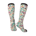 thumbnail image 4 of Haiem Colorful Spots Socks, Funny Novelty Crazy Design Cotton Socks Sports Socks Knee High Socks For Men, Women,1Pairs - Gift For Working Friends, 4 of 9