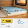 thumbnail image 2 of Foamma 12” x 24” x 72” Truck, Camper, RV Travel Visco Gel Memory Foam Bunk Mattress Replacement, Made in USA, Comfortable, Travel Trailer, CertiPUR-US Certified, Cover Not Included, 2 of 7