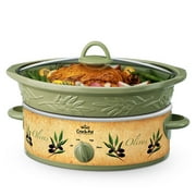 Rival 5-Qt Oval Embossed Crock-Pot Slow Cooker