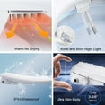 thumbnail image 3 of Electric Bidet Seat For Elongated Toilets,heated Bidet Toilet Seat With Warm Water And Warm Air Dryer,dual Self-cleaning Nozzles,adjustable Water Pressure,led Nightlight, Easy Installation - White, 3 of 6