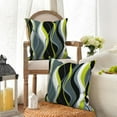thumbnail image 5 of Black and Green White Pillow Cover 16x16 Set of 2,Modern Geometric Lines Cushion Cases for Couch Sofa Bed Home Decor, 5 of 6