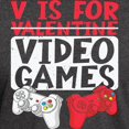 thumbnail image 3 of CafePress - V Is For Video Games Valentines Day Gamer T Shirt - Men's Classic Graphic Cotton T-Shirt, 3 of 4