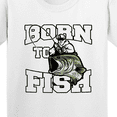 thumbnail image 4 of Inktastic Born to Fish Youth T-Shirt, 4 of 5
