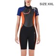 thumbnail image 2 of Trajes de neopreno Traje de buceo Manga corta Pantalones cortos Pieles de buceo para parejas Mono Traje de surf para bucear Nadar en agua fría Mujer naranja XXL,3MM Inevent OD017107-23, 2 of 6
