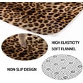 thumbnail image 6 of 4PCS Brown Leopard Print Shower Curtain Set, Panthera Cheetah Print African Wild Safari Animal Skin Women Girls Bathroom Decor, Waterproof Fabric Shower Curtain Non-slip Bath Mat Toilet Rug, 6 of 7
