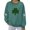 Blackish Green, variant on Women's Sweatshirt Black Soft Comfy Crewneck Long Sleeve Loose Pullover Long Sweatshirts for Women Blackish Green L