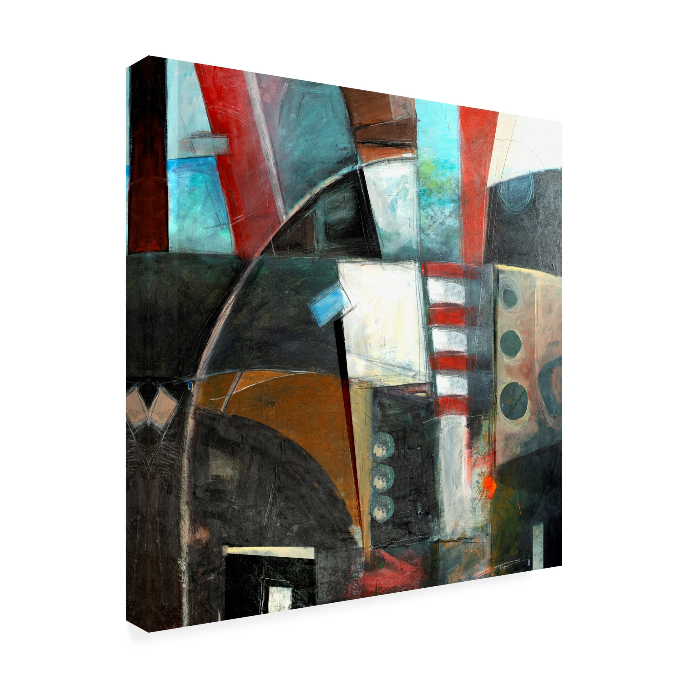 Canvas Wall Art - Tim Nyberg 'Pandamonium' Wall Art for Living Room, Bedroom, or Office Décor by Trademark Fine Art - 24 x 24 Inches