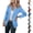 Blue, variant on Women's Loose Fit Long Sleeve Blazer Solid Suit Jacket, Fall Office Wear 2025, Comfortable Business Casual Coat, Relaxed Professional Style Ropa Elegante Para Mujer 2025 Gray M