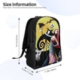 thumbnail image 4 of Goofa The Nightmare Before Christmas Pattern Large Capacity Backpack – Padded Laptop Compartment, Ergonomic Design for School, Work, Travel, and Outdoor Activities, 4 of 8