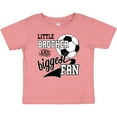 thumbnail image 3 of Inktastic Little Brother and Biggest Fan Soccer Player Boys Baby T-Shirt, 3 of 5