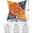 thumbnail image 5 of Burnt Orange Navy Blue Pillow Covers 20x20 in Fall Decor Dahlias Flowers Thanksgiving Autumn Decorative Couch Pillow Cases Set of 2 Home Decor for Living Room Bedroom Bed Cushion Outdoor, 5 of 6