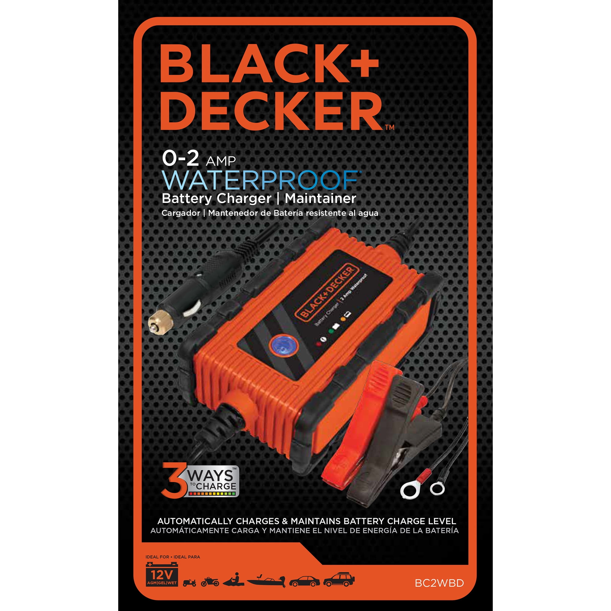  BLACK+DECKER BC2WBD Fully Automatic 2 Amp 12V