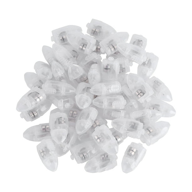 1 juego/50 luces LED impermeables para farolillos de papel, globos, decoración para bodas y fiestas, color azul