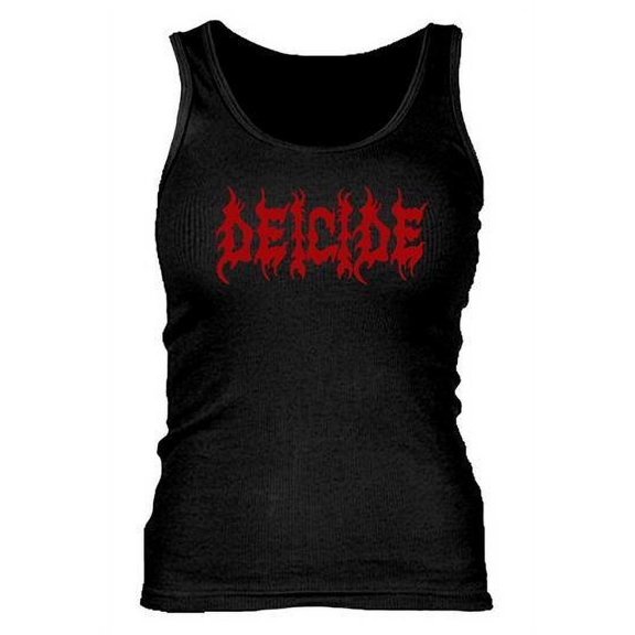 Deicide Red Logo Women's Ribbed Tank Top