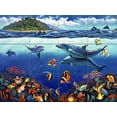 thumbnail image 1 of Tile Mural Bathroom Backsplash - Reef Serenade - by John Zaccheo, 1 of 1