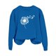 thumbnail image 1 of Gibobby Temperamento Pullover Top Sudadera con capucha sin capucha con estampado de diente de león para el día de San Valentín informal a la moda para mujer (Azul, S), 1 of 3