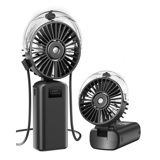 Ventilador portátil Gaiatop, plegable, recargable por USB, nebulizador