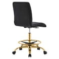thumbnail image 4 of Computer Work Desk Chair, Gold Black, Velvet, Home Office Business, Modern Contemporary Boutique HB33562, 4 of 9