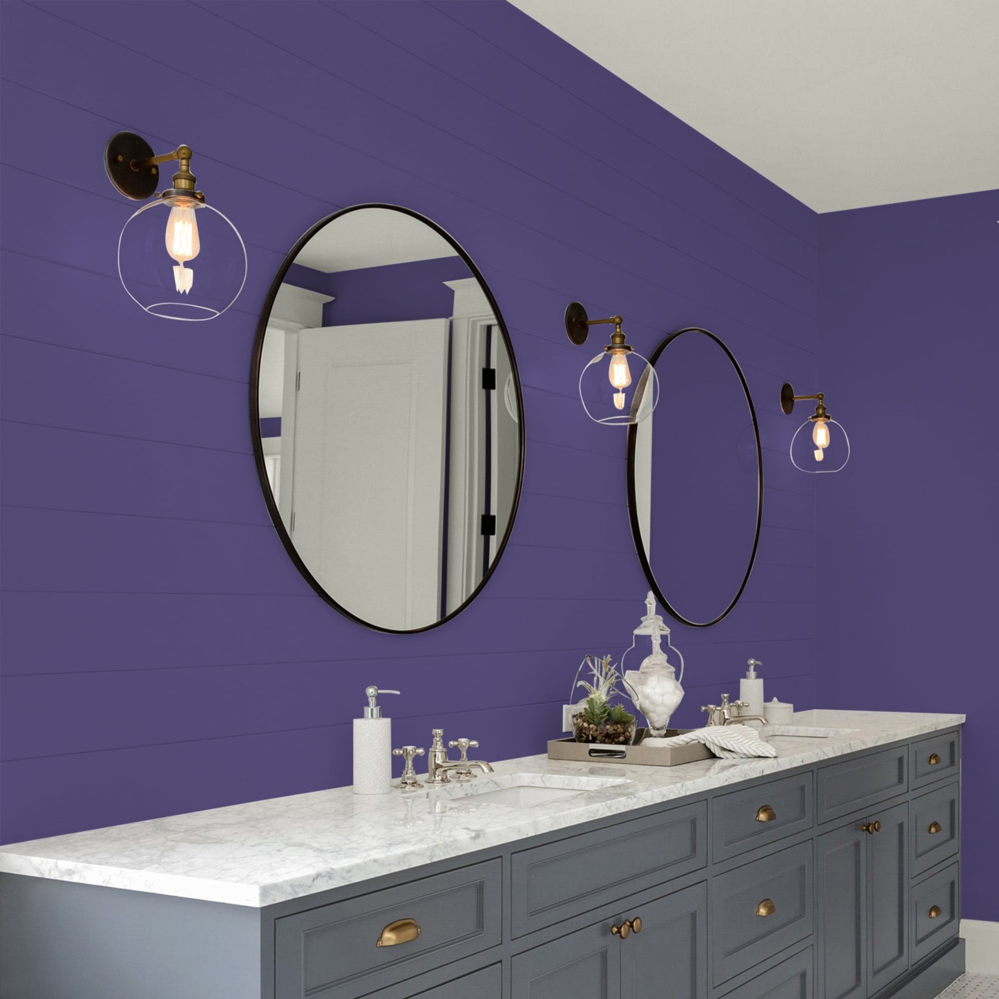 Glidden High Endurance Plus Imperial Purple Eggshell Interior Paint and Primer, 1 Quart