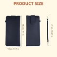 thumbnail image 3 of Fountwell Leather Sunglasses Pouch Gift with Holster Clip Portable Eyeglass Travel Case for Backpack, 3 of 4