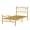 gold, variant on TEQIN Heart-Shaped Twin/Full Size Metal Platform Bed Frame,Heavy-Duty Mattress Foundation, Noise-Free, Easy Assembly, No Box Spring Needed
