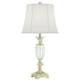 thumbnail image 2 of Vienna Full Spectrum Traditional Table Lamp 31" Tall Faceted Crystal and Brass Bell Fabric Shade for Living Room Family Bedroom Bedside, 2 of 9
