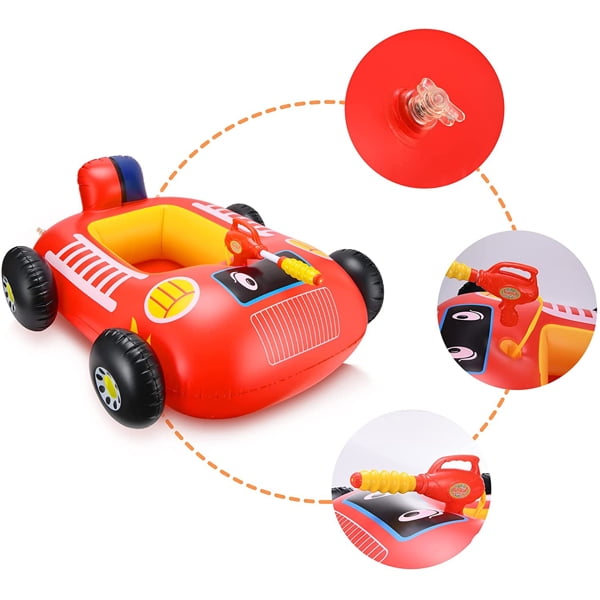 Clearance Pool Float for Kids Car Shape Inflatable Seat Boat with