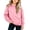 Pink, variant on Paiwinds Casual Big Girls Hooded Pullover Hoodie Long Sleeve Sweatshirt with Kangaroo Pocket Regular Fit Solid Color Activewear for Teen Girls