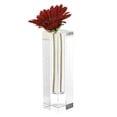 thumbnail image 3 of Vase à Bourgeons Optique Carré en Cristal Fait Main 9 Pouces, 3 of 3