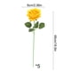 thumbnail image 3 of Plantas Artificiales De Plástico Paquete De 5 Ramos De Flores Artificiales Para Bodas En Casa, Flores Decorativas Multiusos De Plástico En Amarillo, 48cm Rkxzt, 3 of 9