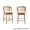 Linen Beige-Natural Wood, variant on Dayalane 26" Modern Farmhouse Swivel Bar Stools Set of 2, Linen Upholstered Counter Height BarStools with Rattan Barrel Cane Back, Boho White Washed Oak Wooden Island Chairs for Kitchen Pub, Beige