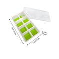 thumbnail image 3 of EGNMCR 8 Silicone Ice Tray Press Type Soft Bottom Ice Maker With Lid Food Freezer ice cube tray, 3 of 5
