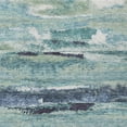 thumbnail image 5 of HomeRoots 612483 9 x 12 ft. Sage, Teal Blue & Navy Blue Abstract Washable Indoor & Outdoor Rectangle Area Rug, 5 of 5