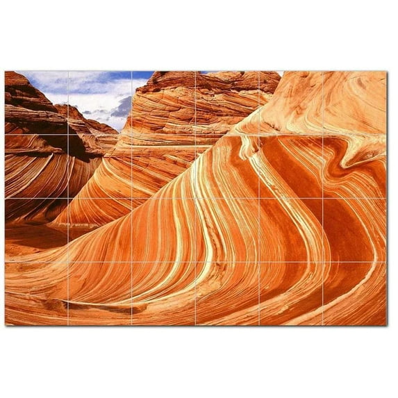 Canyon Ceramic Tile Mural Kitchen Backsplash Bathroom Shower, 400382-S64