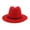 Red, variant on IDALL Fedora Hats Visor Hats Two Tone Red Bottom Wide Wool Fedora Hat Panama Hat Casual Jazz Hats For Men Women Wide Brim Hats Hats for Men Black One Size